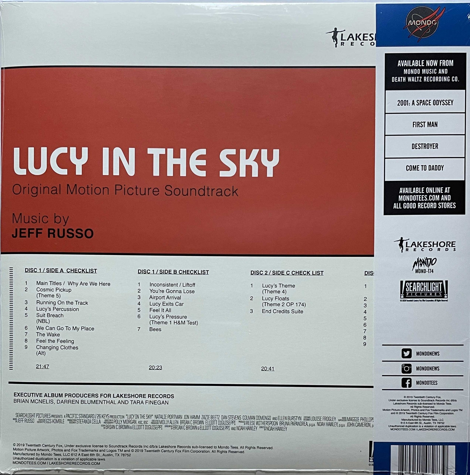 Jeff Russo - Lucy In The Sky - Original Motion Picture Soundtrack - 4eyedRecords